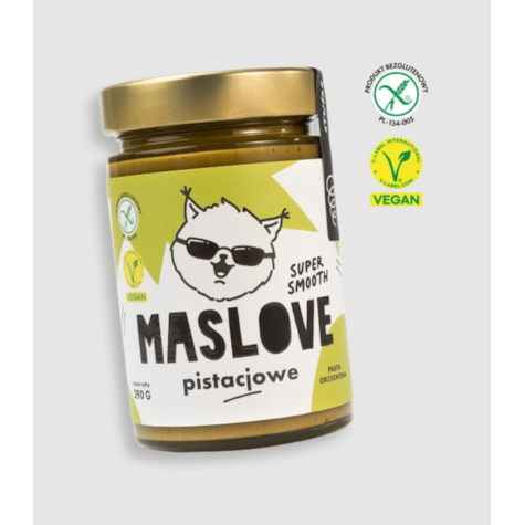 MASLOVE PASTA PISTACJOWA 100% SUPER SMOOTH 290g/25