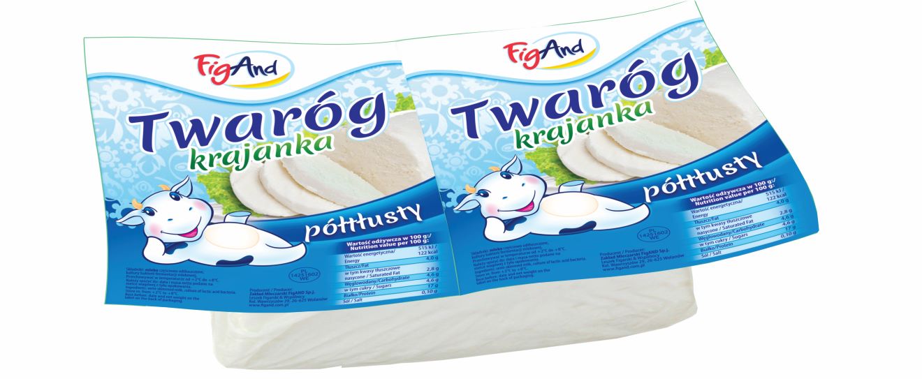 FIGAND TWARÓG PÓŁTŁUSTY krajanka ok. 800g