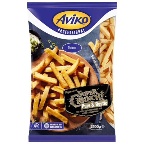 AVIKO FRYTKI SUPER CRUNCH PURE & RUSTIC 2,5kg/4