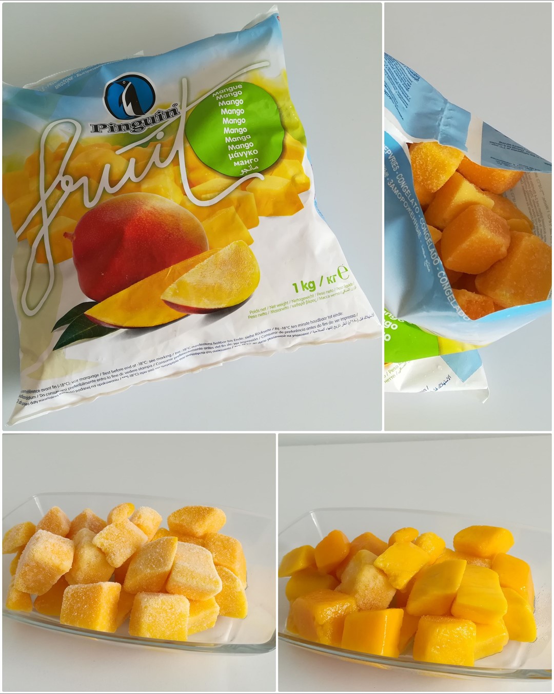 PINGUIN MANGO MROŻONE KOSTKA 20x20 mm 1kg/5