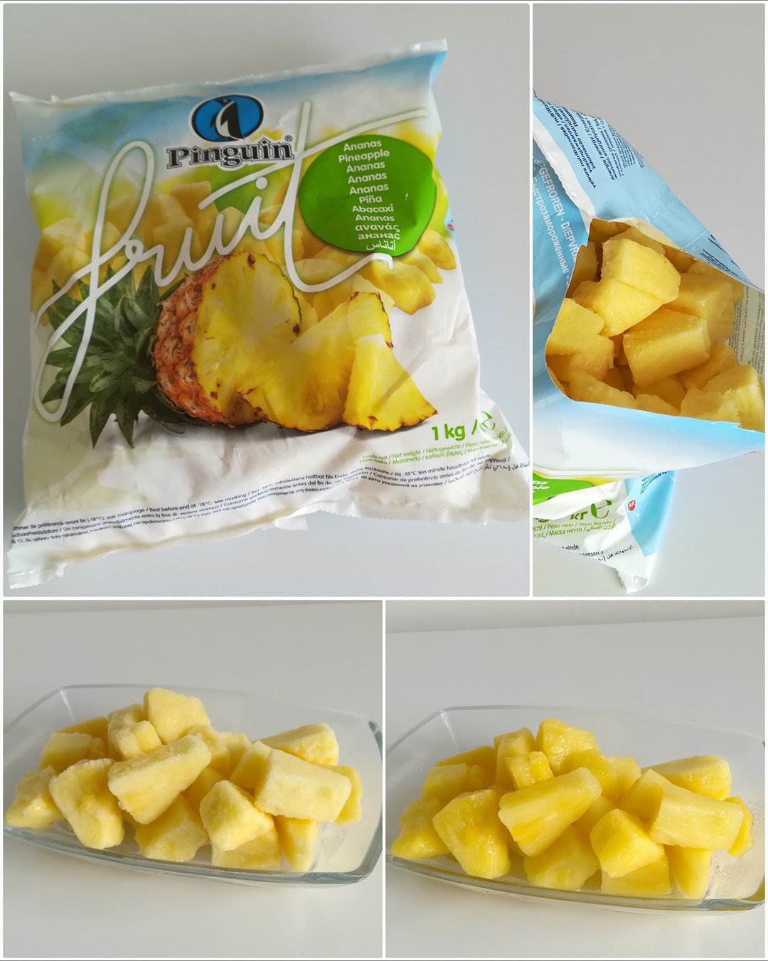 PINGUIN ANANAS KAWAŁKI MROŻONY 1kg/5