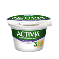 DANONE ACTIVIA NATURALNA BEZ LAKTOZY 165g/12