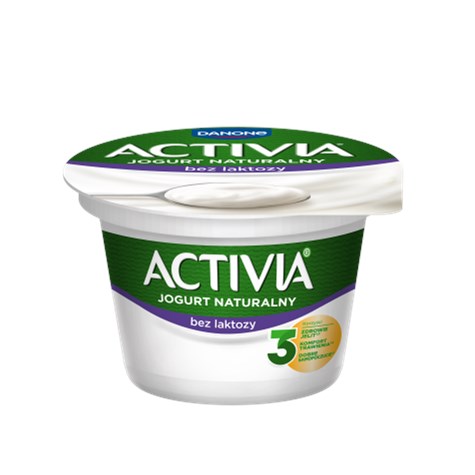 DANONE ACTIVIA NATURALNA BEZ LAKTOZY 165g/12