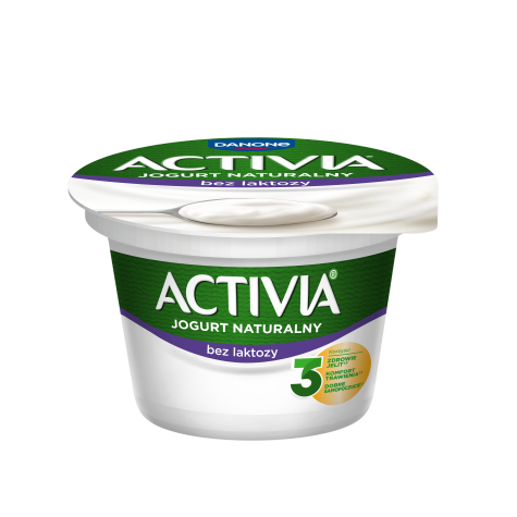 DANONE ACTIVIA NATURALNA BEZ LAKTOZY 165g/12