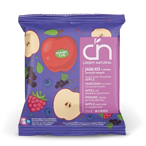 CRISPY JABŁKO O SM OWOCÓW LESNYCH 18g/24 plastry