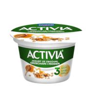 DANONE ACTIVIA ZBOŻA-ORZECHY-MIÓD 165g/12