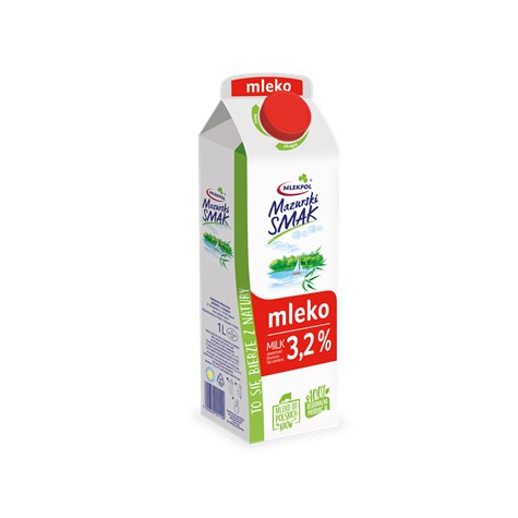 MAZURSKI SMAK MLEKO 3,2% 1L/10 karton