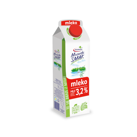 MAZURSKI SMAK MLEKO 3,2% 1L/10 karton