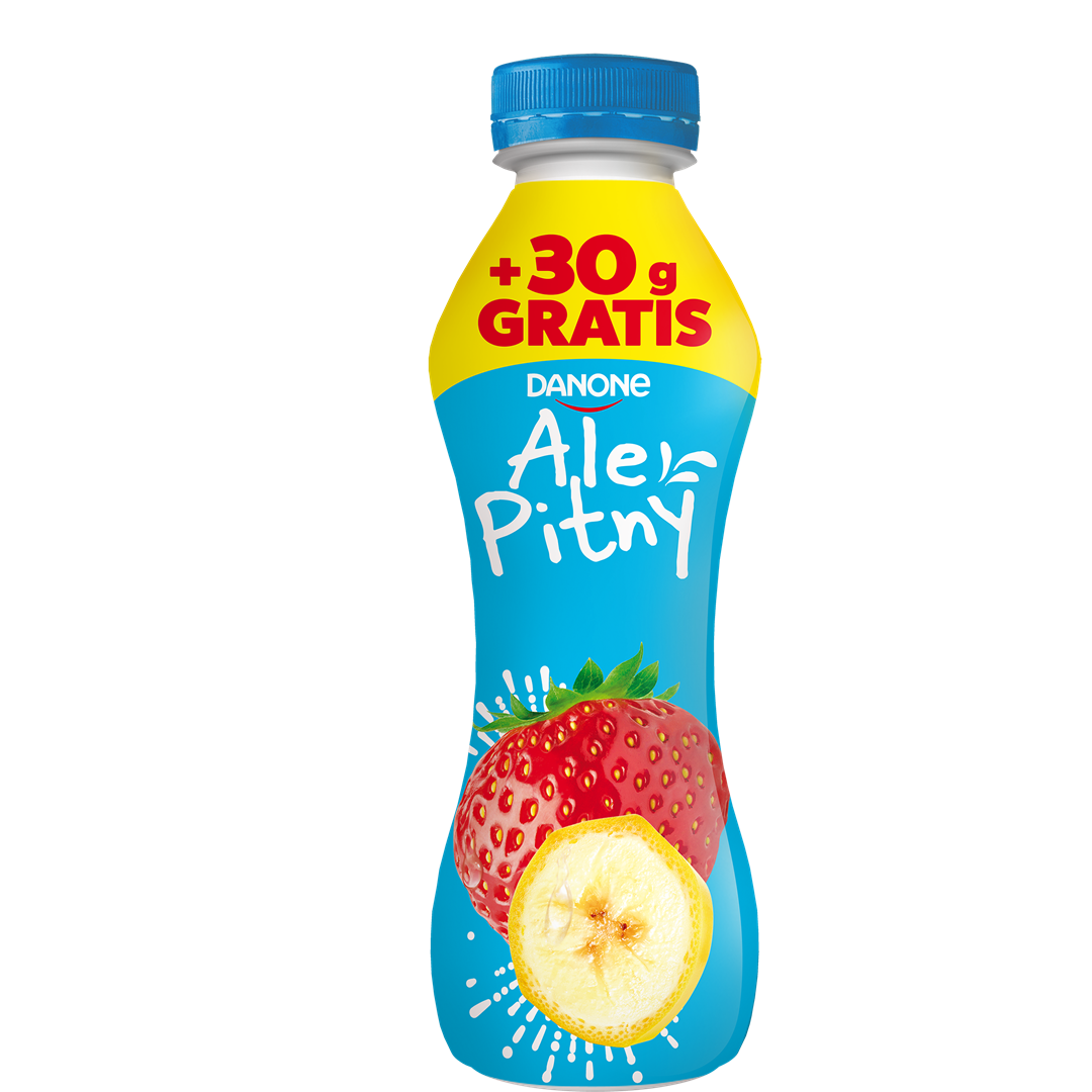 DANONE ALE PITNY 270g+30g TRUSKAWKA-BANAN (6) but