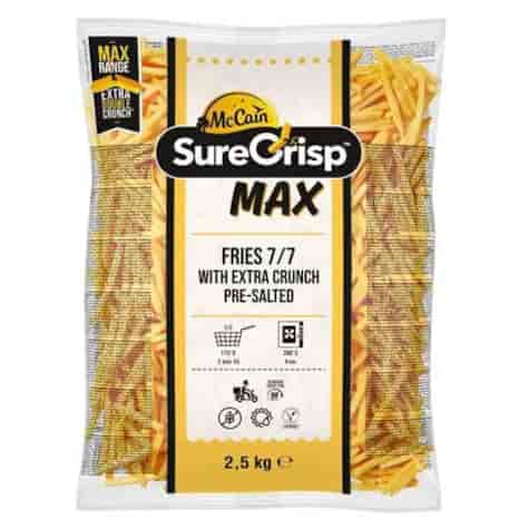 MCCAIN FRYTKI SURECRISP MAX PROSTE 7/7 mm 2,5kg/4