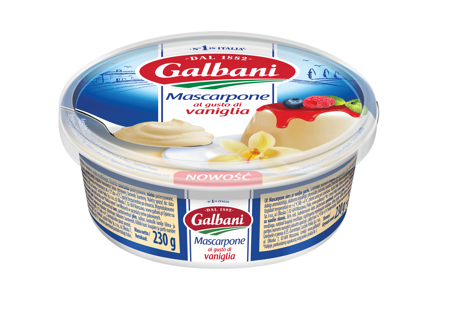 GALBANI MASCARPONE WANILIOWE 230g/6