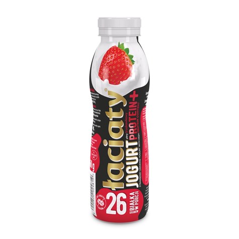 ŁACIATE JOGURT PITNY TRUSKAWKOWY PROTEIN+ 360g/12