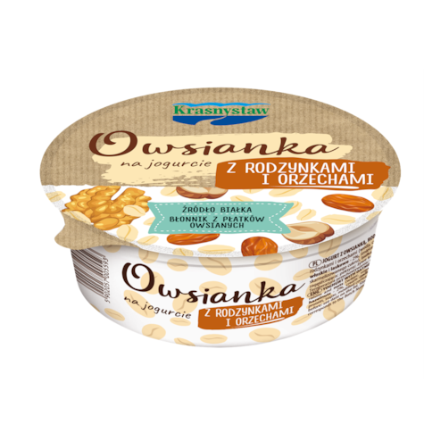 KRASNYSTAW OWSIANKA ORZECHOWA Z RODZ 250g/6 miska