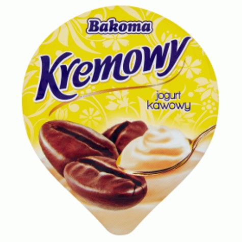 BAKOMA JOGURT KREMOWY KAWA 140g/12