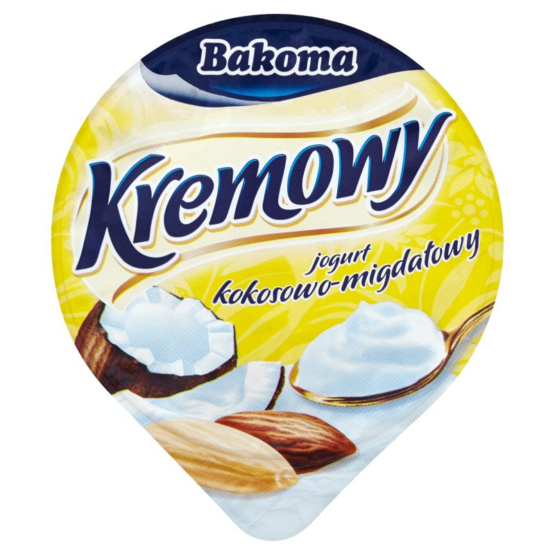 BAKOMA JOGURT KREMOWY KOKOS-MIGDAŁ 140g/12