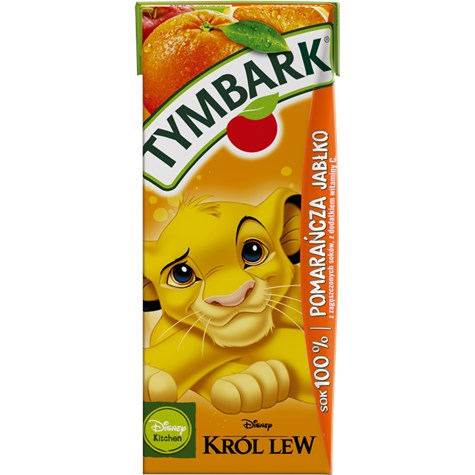 TYMBARK SOK 100% słomka POMARAŃCZA-JABŁKO 0,2L/27