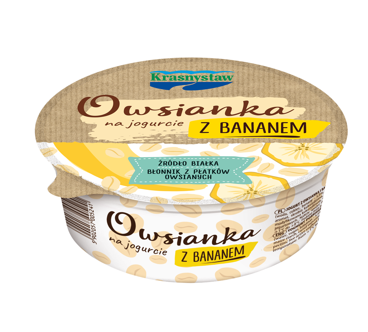 KRASNYSTAW OWSIANKA BANANOWA 250g/6 miska