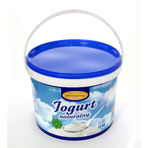 WŁOSZCZOWA JOGURT NATURALNY 2% 11kg