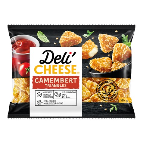 DELI' CHEESE CAMEMBERT TRÓJKĄTY W PANIERCE 987g/10