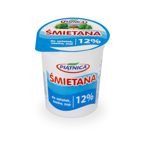 PIĄTNICA ŚMIETANA 400g 12% (12)