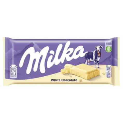MILKA CZEKOLADA BIAŁA 90g/24