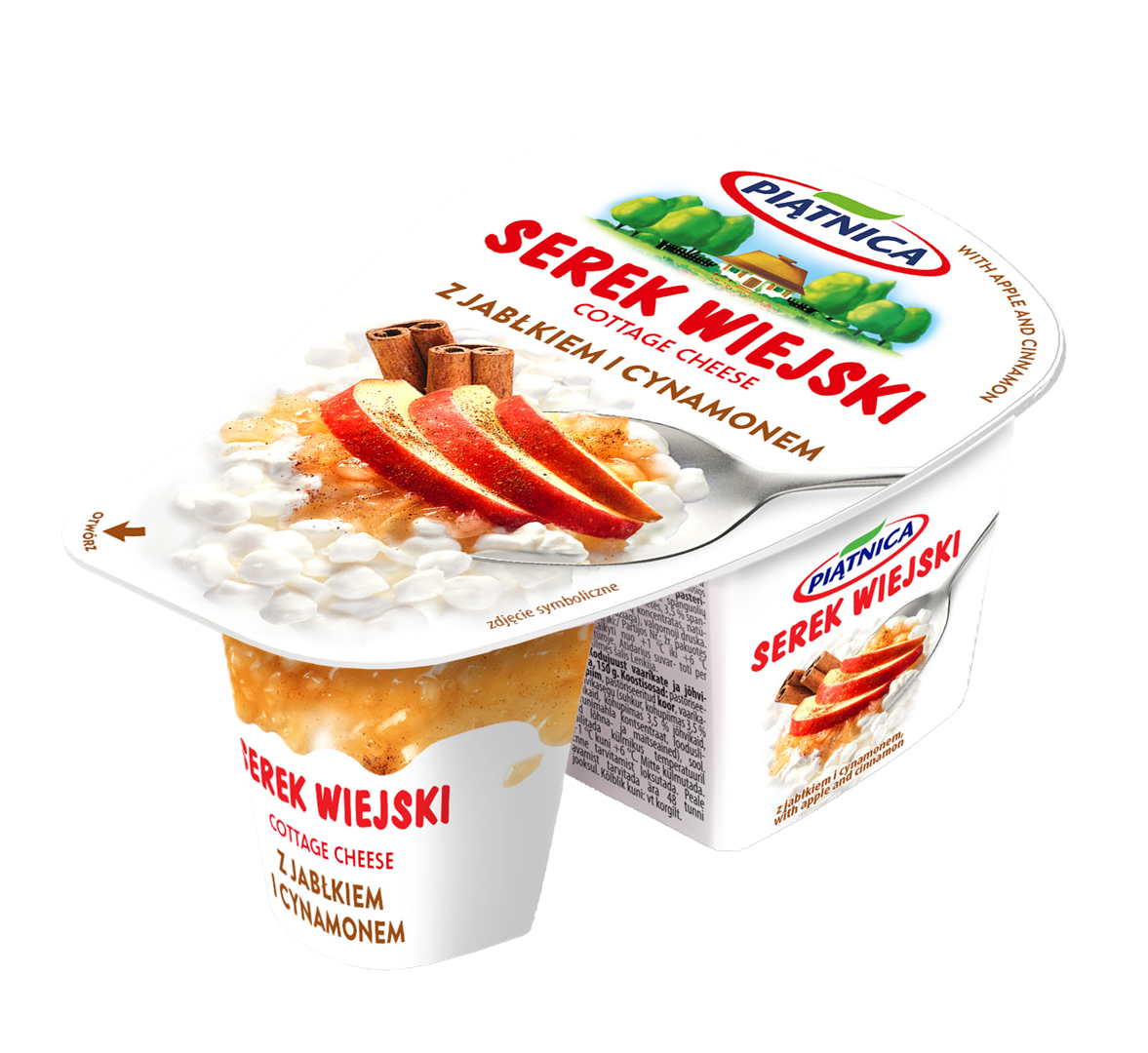 PIĄTNICA SEREK WIEJSKI OW JABŁKO-CYNAMON 150g/9