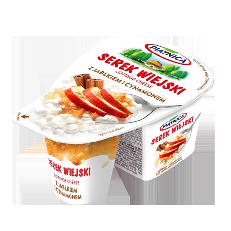 PIĄTNICA SEREK WIEJSKI OW JABŁKO-CYNAMON 150g/9