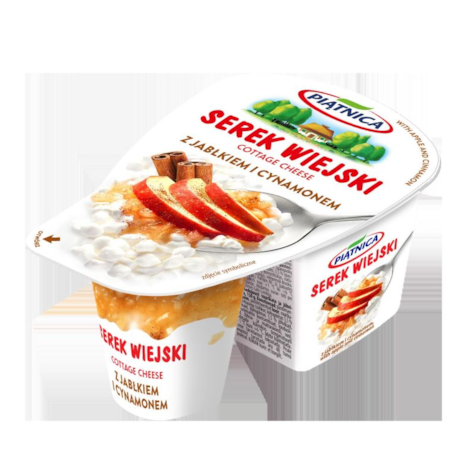 PIĄTNICA SEREK WIEJSKI OW JABŁKO-CYNAMON 150g/9
