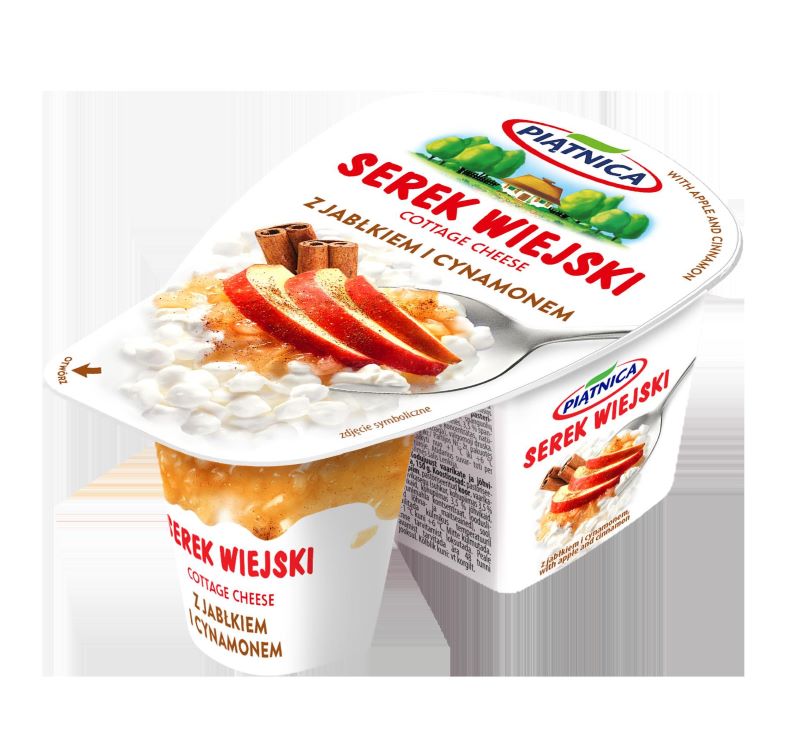PIĄTNICA SEREK WIEJSKI OW JABŁKO-CYNAMON 150g/9