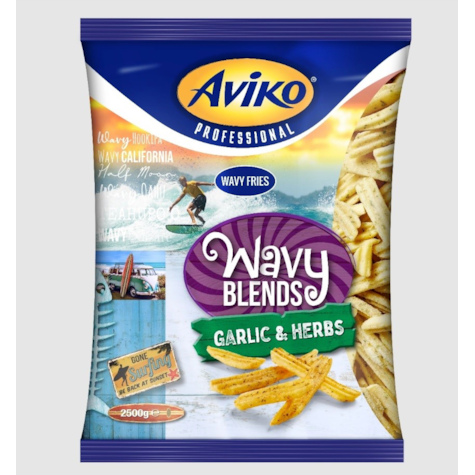 AVIKO FRYTKI WAVY BLENDS ZIOŁOWO-CZOSN 2,5kg/4
