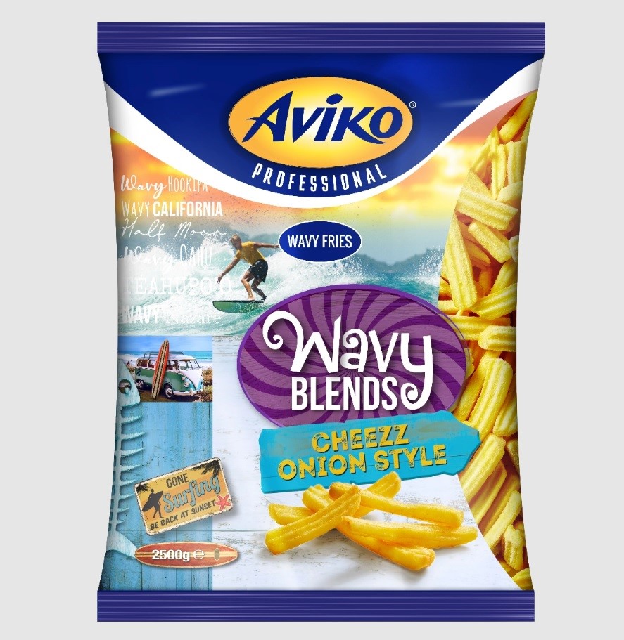 AVIKO FRYTKI WAVY BLENDS SEROWO-CEBULOWE 2,5kg/4