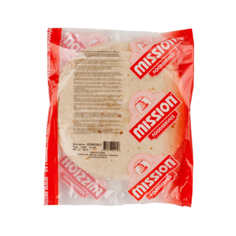 Q TORTILLA PSZEN MROŻON 18x16,3cm 490g/8 Mission