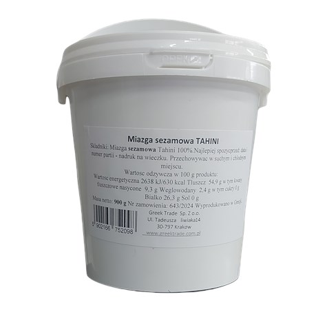 GREEK PASTA MIAZGA SEZAMOWA TAHINI 900g