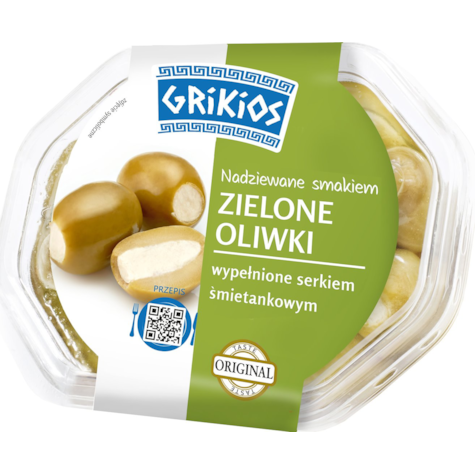 EUROSER GRIKIOS ZIELONE OLIWKI Z SEREM 200g/5
