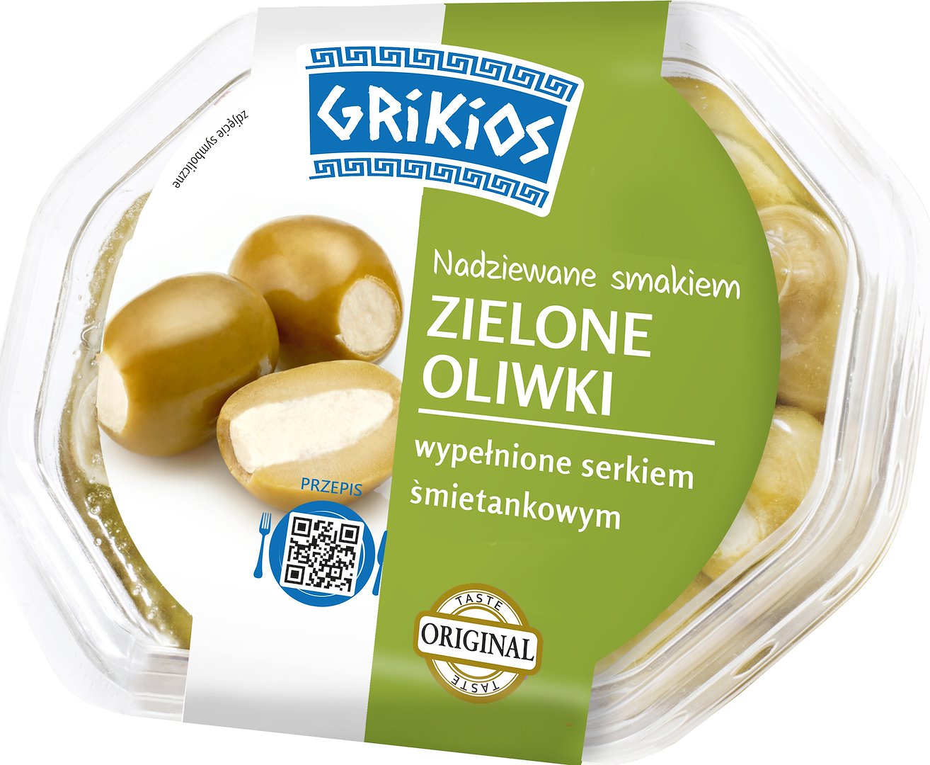 EUROSER GRIKIOS ZIELONE OLIWKI Z SEREM 200g/5