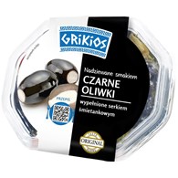 EUROSER GRIKIOS CZARNE OLIWKI Z SEREM 200g/5