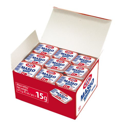 MLEKOVITA MASŁO EXTRA POLSKIE PORC. 15g/45