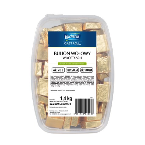 PRYMAT BULION WOŁOWY KOSTKACH 1400g/8 pudełko