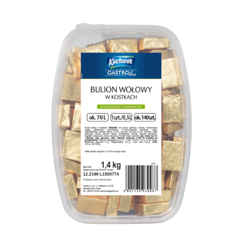 PRYMAT BULION WOŁOWY KOSTKACH 1400g/8 pudełko