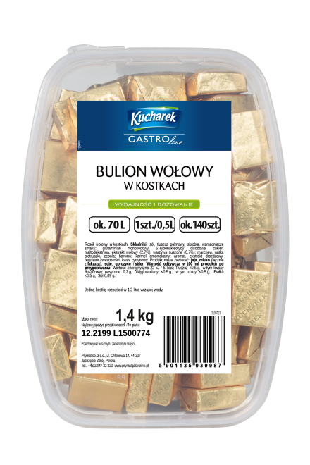 PRYMAT BULION WOŁOWY KOSTKACH 1400g/8 pudełko