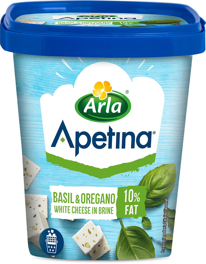 ARLA APETINA OREGANO-BAZYLIA 410/200g/6 kubek