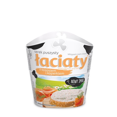 ŁACIATE SEREK PUSZYSTY ŁOSOŚ Z KOPERKIEM 150g/12