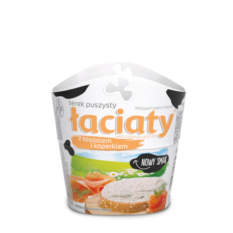 ŁACIATE SEREK PUSZYSTY ŁOSOŚ Z KOPERKIEM 150g/12