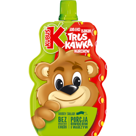 KUBUŚ MUS TRUSKAWKOWY 100g/12