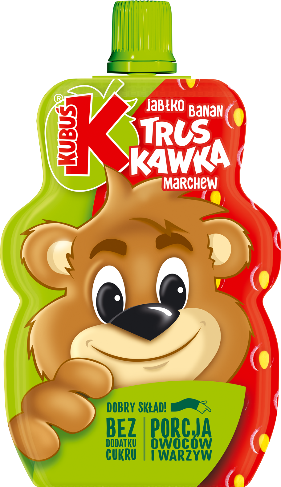 KUBUŚ MUS TRUSKAWKOWY 100g/12