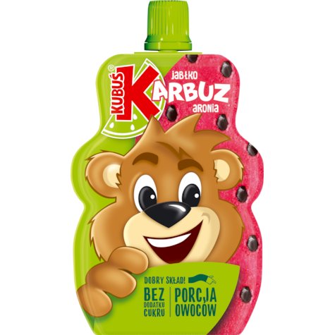 KUBUŚ MUS JABŁKO-ARBUZ 100g/12
