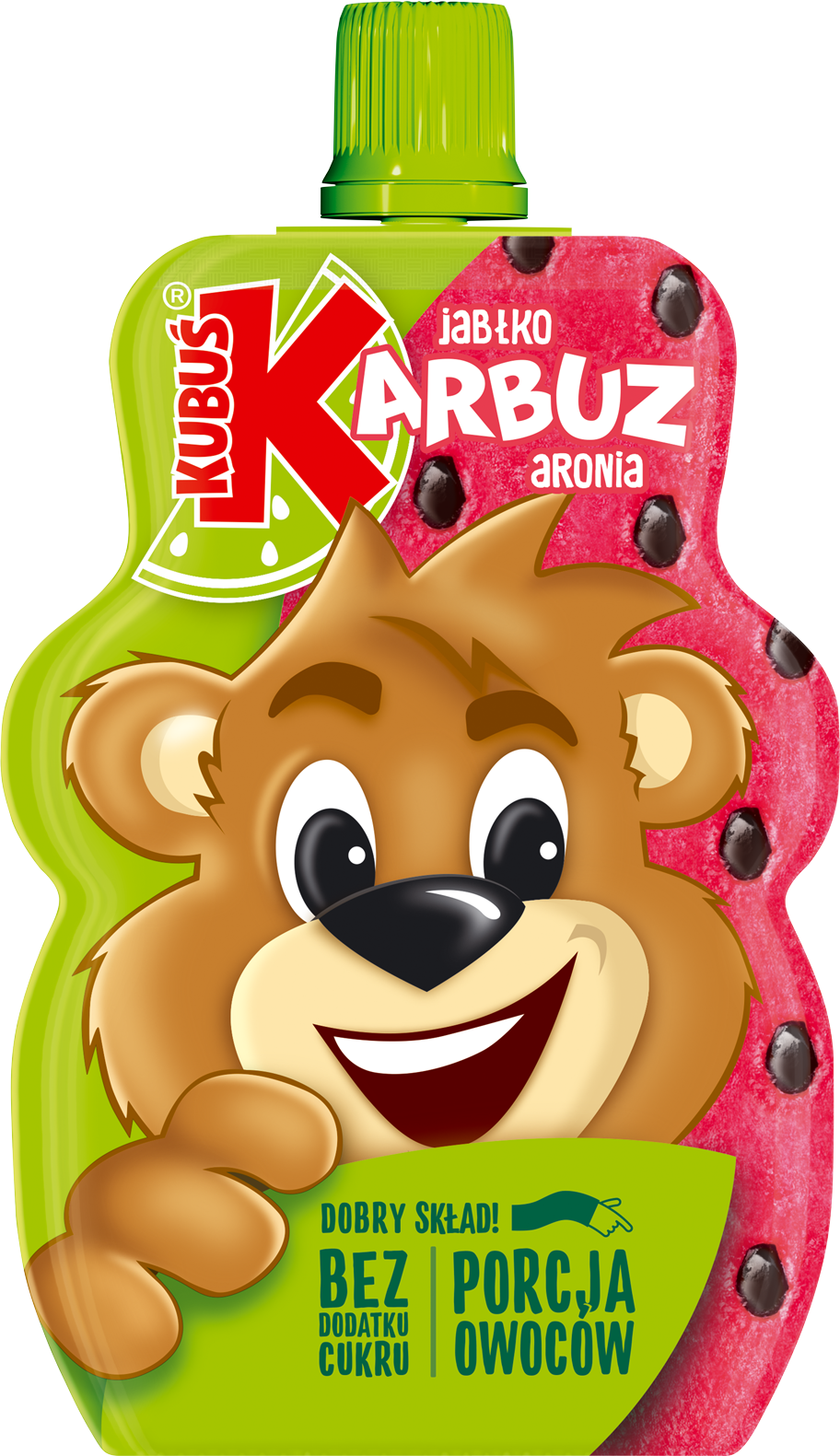 KUBUŚ MUS JABŁKO-ARBUZ 100g/12