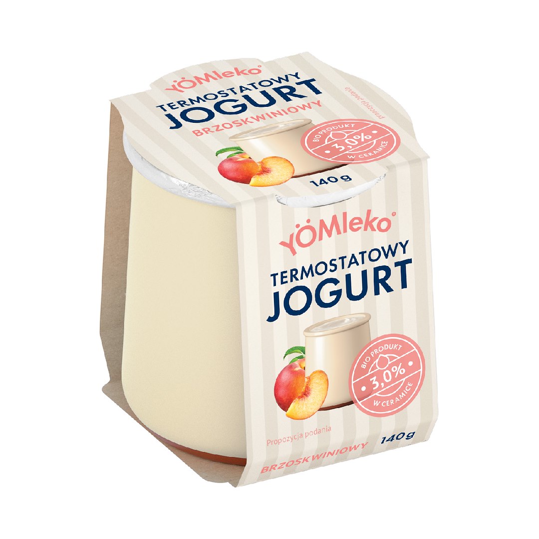 YOMLEKO BIO JOGURT BRZOSKWINIA 140g 3% (4)