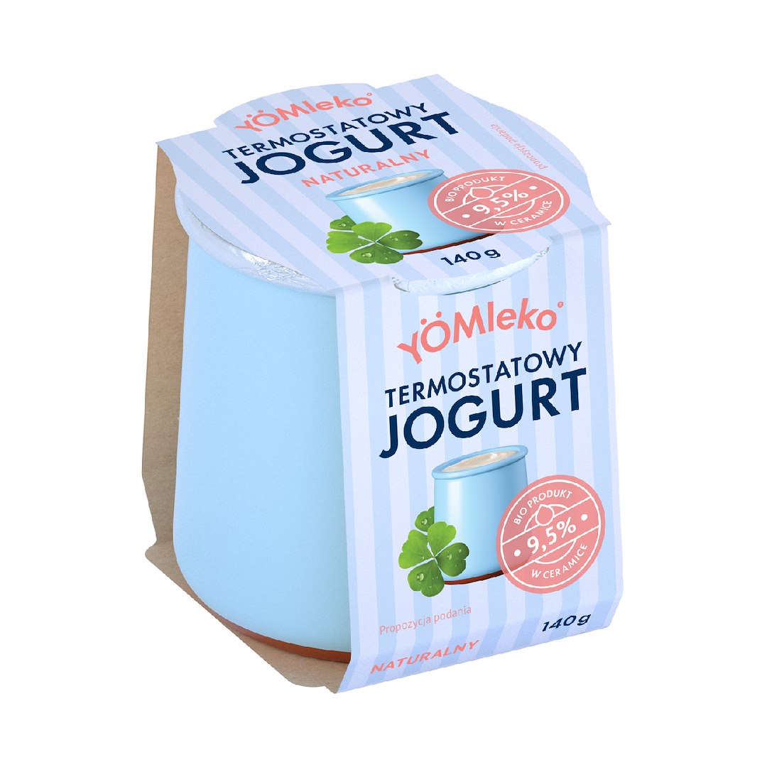 YOMLEKO BIO JOGURT NATURALNY 140g 9,5% (4)