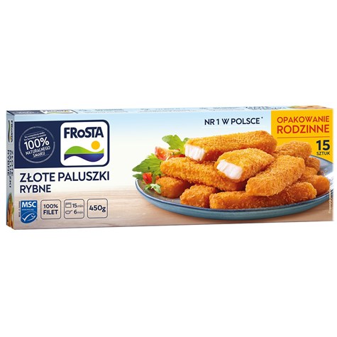 FROSTA PALUSZKI RYBNE ZŁOTE 450g/12 op. rodzinne